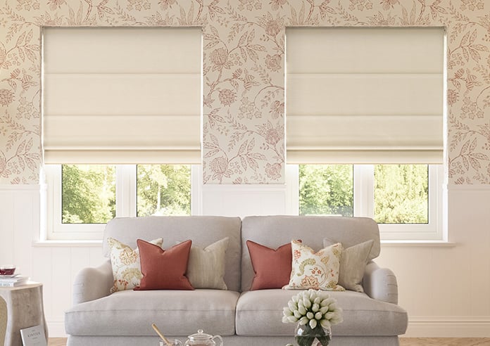 Donegal, Blush Cream - Motorised Roman Blind - Image 3